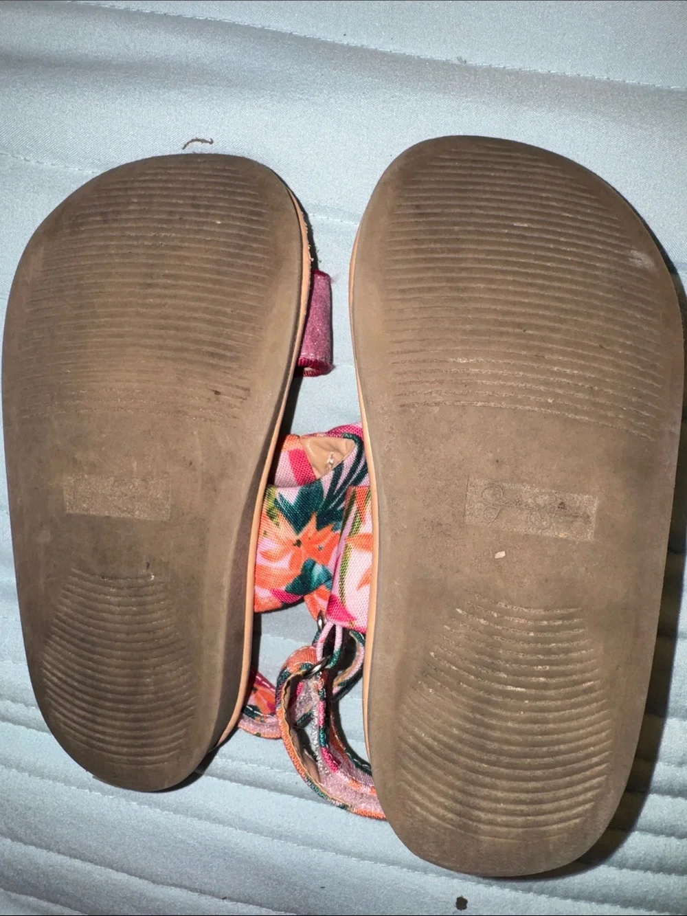 Tropical Sparkly Vacation Sandals